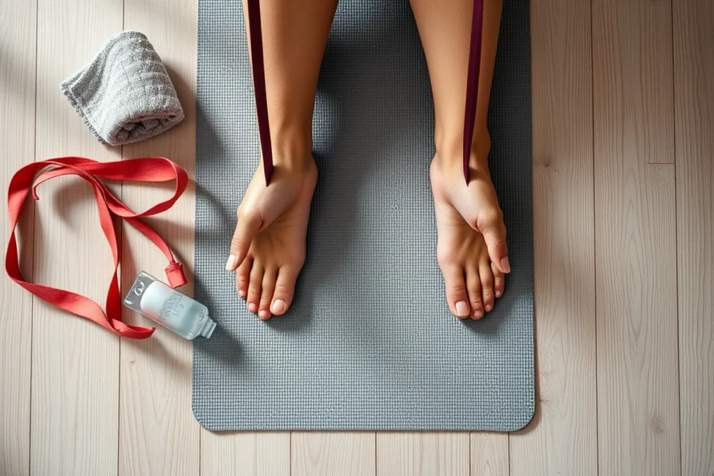 Leg Exercise With Bands